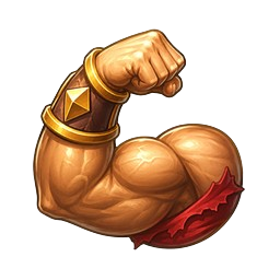 Armored fist representing Strength